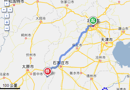 自驾车旅游路线图--北京出发